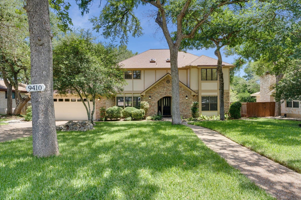 View 9410 Topridge Dr in Spicewood Estates Sec 01 9410 Topridge Dr - front exterior - Luxury home in Spicewood Estates Sec 01, Austin, TX