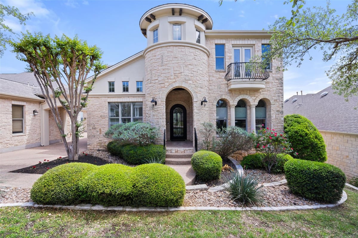 View 9424 Big View DR in River Place Sec 15 9424 Big View DR - front exterior - Luxury home in River Place Sec 15, Austin, TX