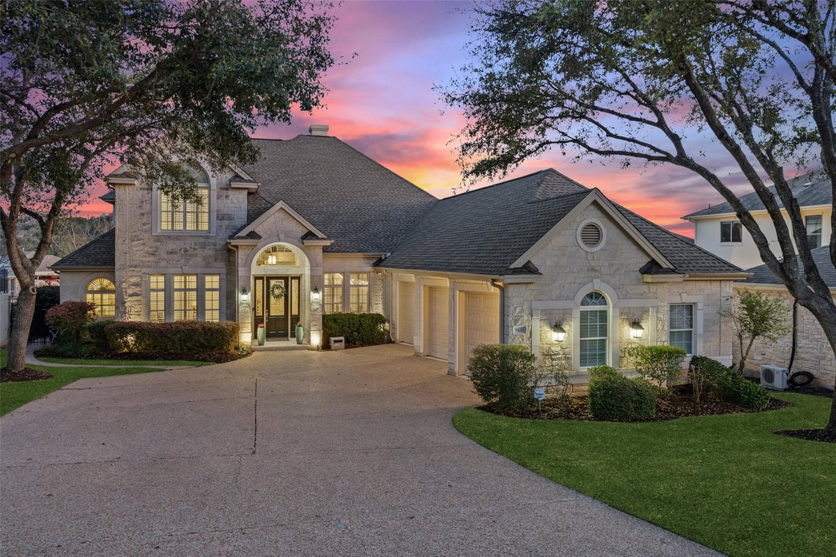 View 9428 Big View Dr in River Place Sec 15 9428 Big View Dr - front exterior - Luxury home in River Place Sec 15, Austin, TX