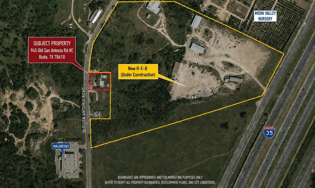 View 945 Old San Antonio RD Unit #C in J S Irvine 945 Old San Antonio RD Unit #C - front exterior - Luxury home in J S Irvine, Buda, TX