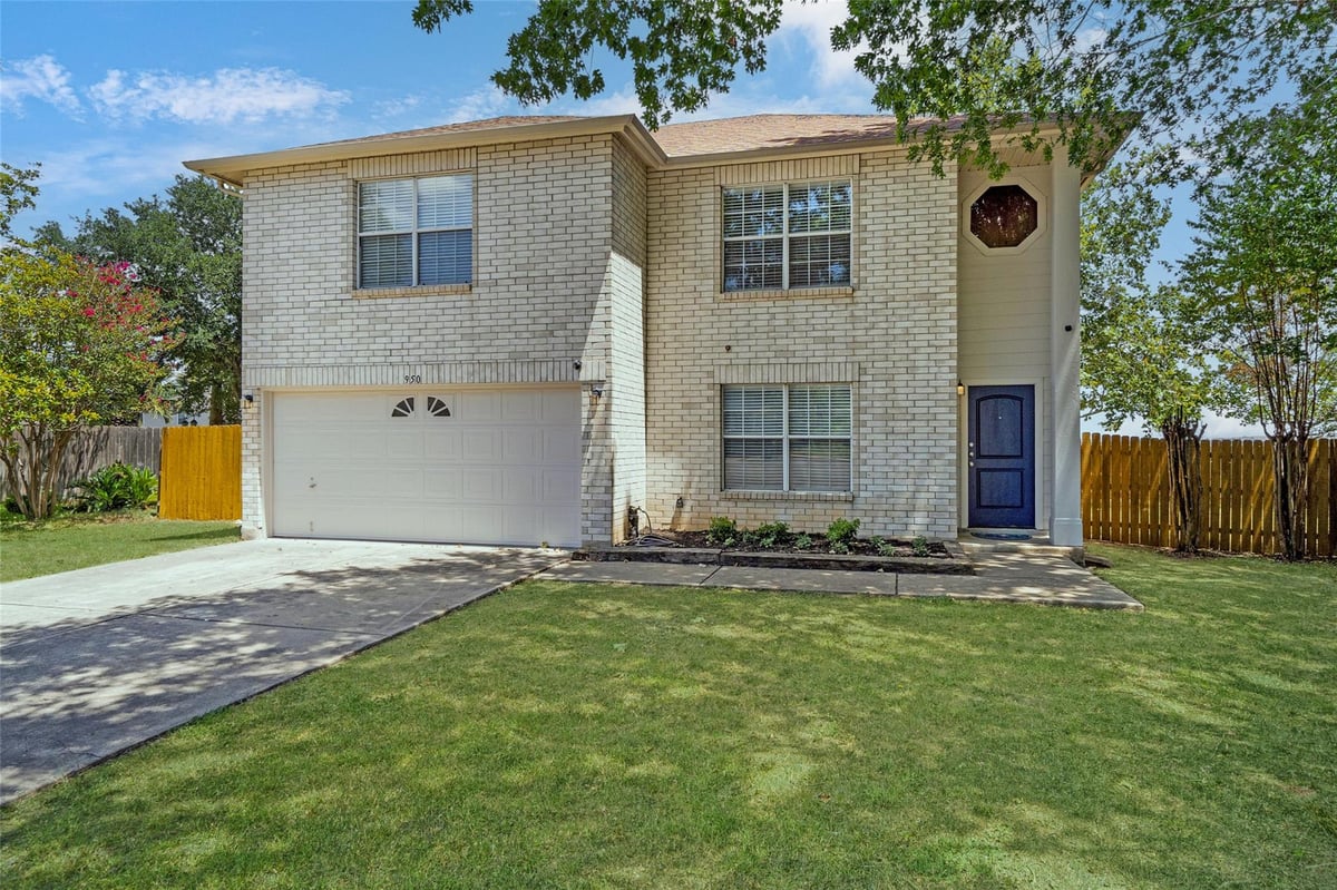 View 950 Whispering Hollow Dr in Trails Sub Ph 1B 950 Whispering Hollow Dr - front exterior - Luxury home in Trails Sub Ph 1B, Kyle, TX