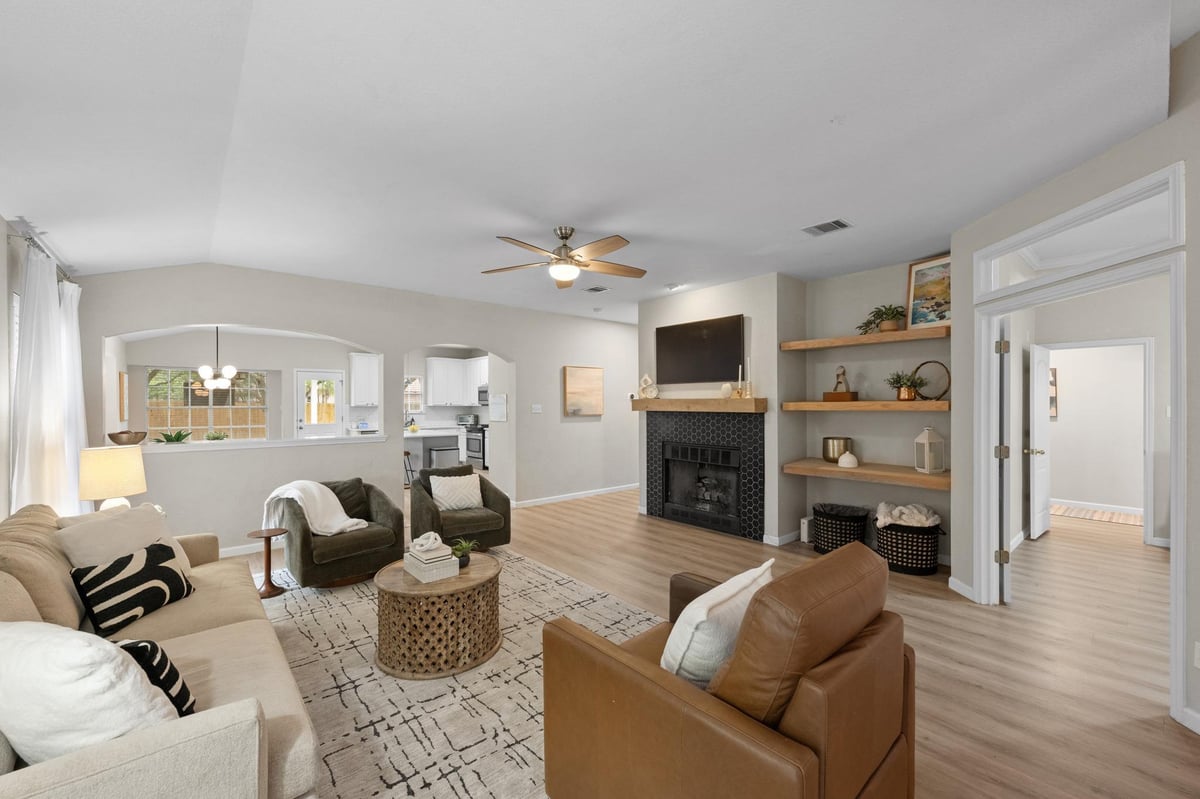 Primary bedroom at 9508 Zuniga Dr - 3 bed 2 bath home