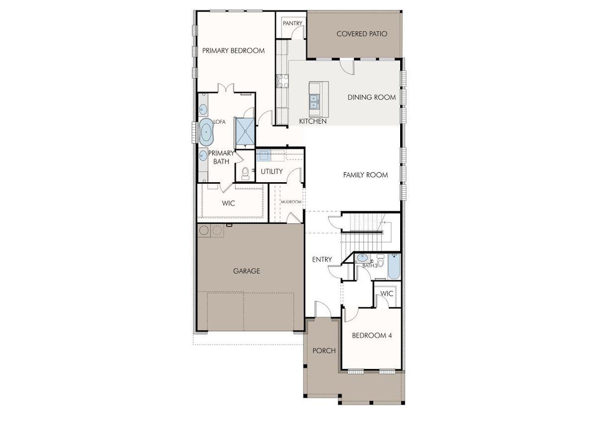 Living area at 9513 Gladsome Path - 4 bed 3 bath home