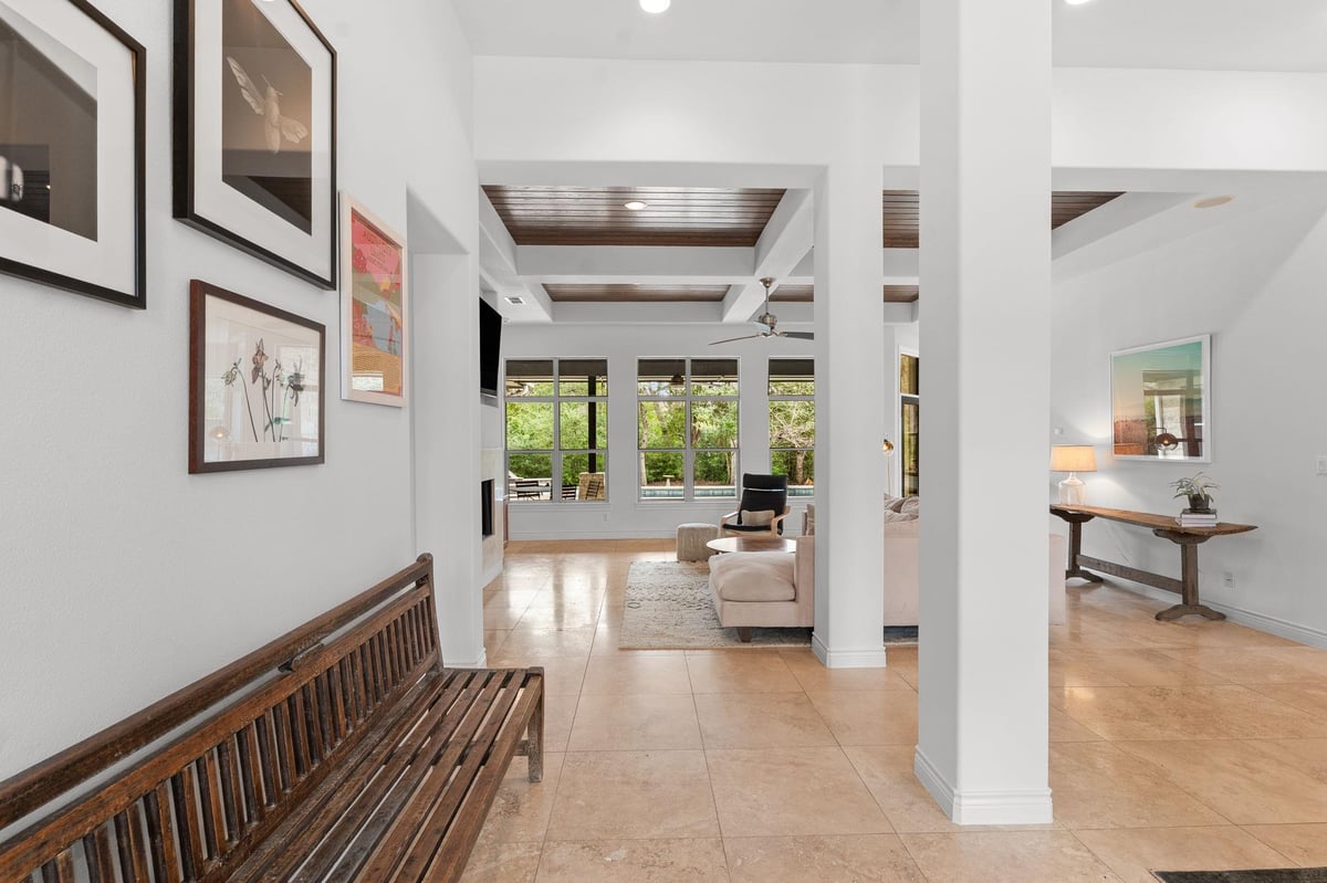 Living area at 9514 San Lucas Dr - 4 bed 3 bath home