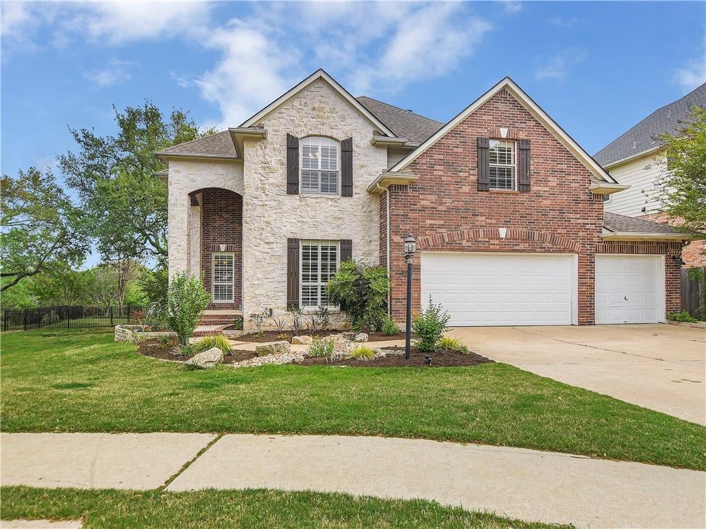 View 9521 Corbe Dr in Canyon Creek Sec 29 9521 Corbe Dr - front exterior - Luxury home in Canyon Creek Sec 29, Austin, TX