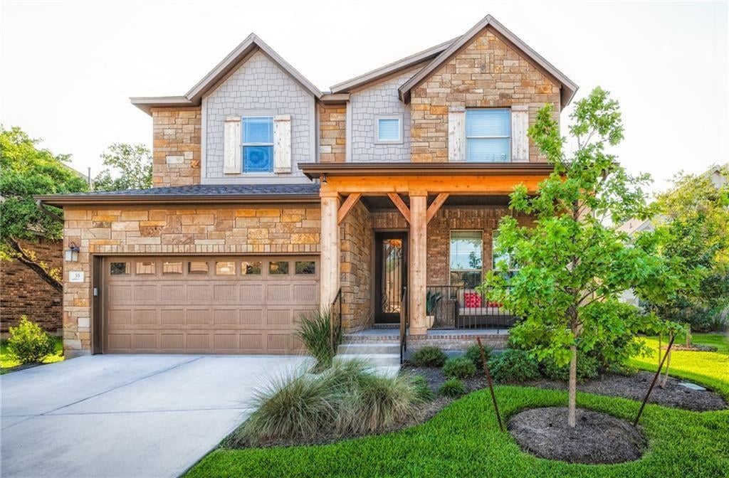 View 9550 Savannah Ridge Dr Unit #33 in Villas at Canyon Creek 9550 Savannah Ridge Dr Unit #33 - front exterior - Luxury home in Villas at Canyon Creek, Austin, TX