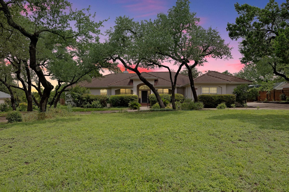 View 9608 Streamside DR in Hill Country Ph 02-A 9608 Streamside DR - front exterior - Luxury home in Hill Country Ph 02-A, Austin, TX