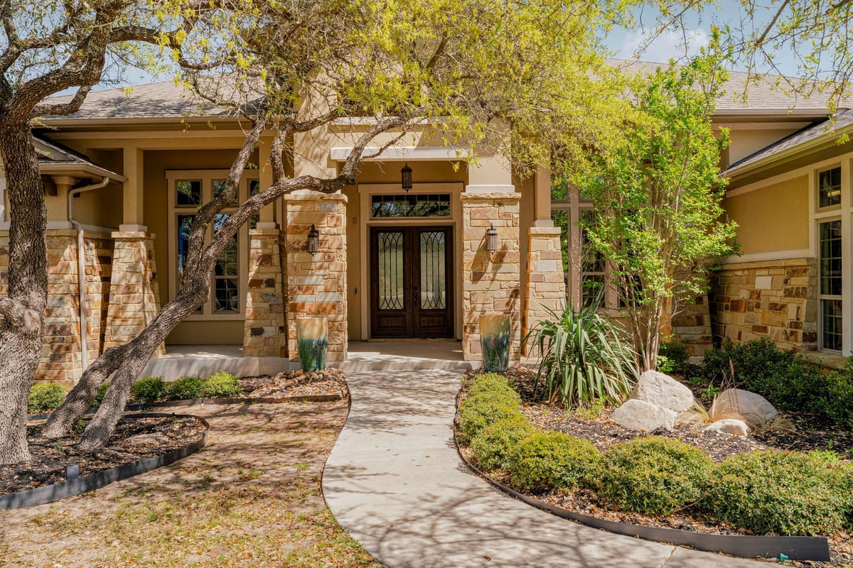 View 9709 Avion Cv in Vistancia Sec 4 9709 Avion Cv - front exterior - Luxury home in Vistancia Sec 4, Dripping Springs, TX