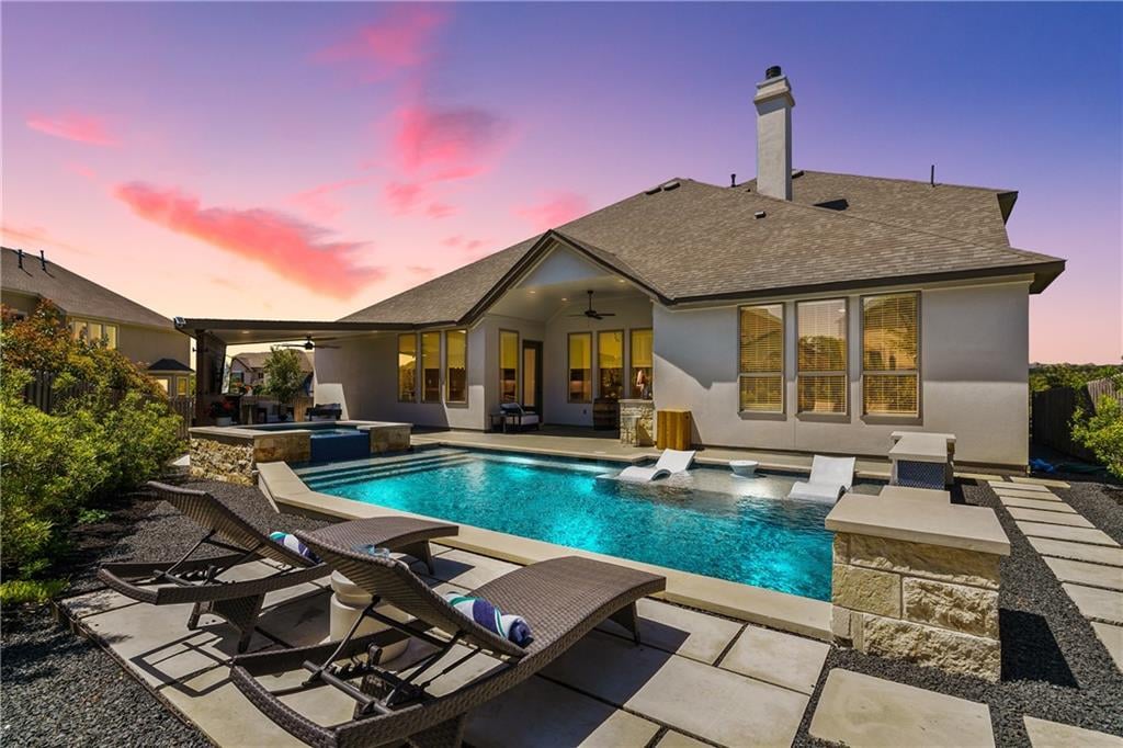 View 9717 Rocky Creek BLVD in Rocky Creek Ranch Sec 3 9717 Rocky Creek BLVD - front exterior - Luxury home in Rocky Creek Ranch Sec 3, Austin, TX