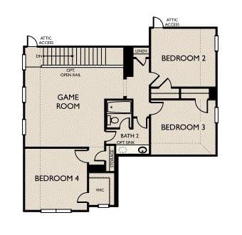 Primary bedroom at 9717 Serene Bliss Ln - 4 bed 2 bath home