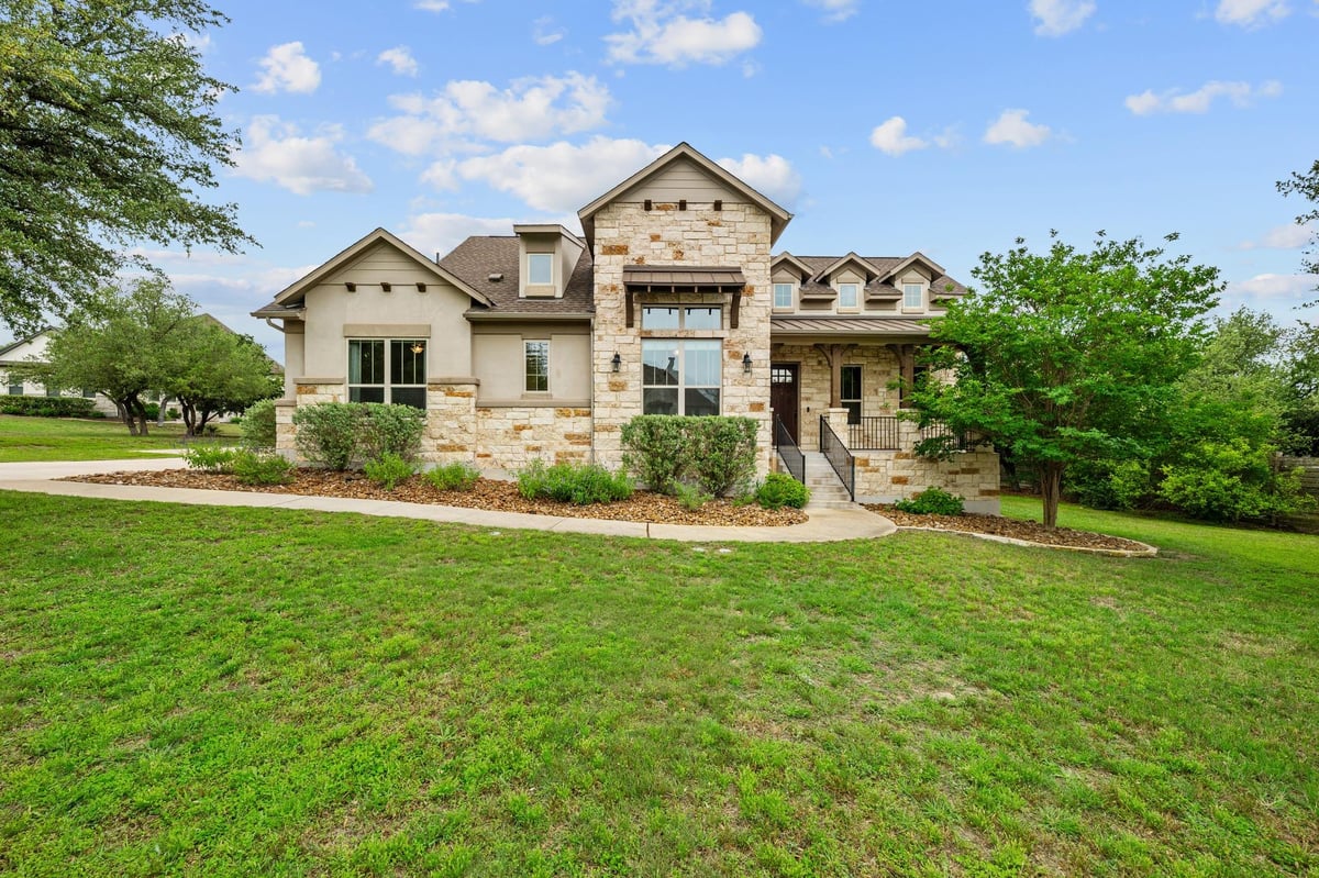 View 9733 Avion Cv in Vistancia Sec 4 9733 Avion Cv - front exterior - Luxury home in Vistancia Sec 4, Dripping Springs, TX