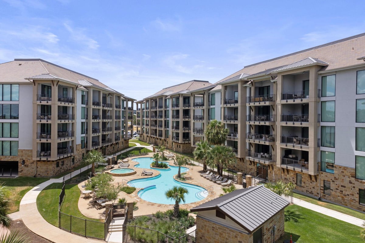 View 98 Island Dr #31 in The Waters At Horseshoe Bay Re 98 Island Dr #31 - front exterior - Luxury home in The Waters At Horseshoe Bay Re, Horseshoe Bay, TX
