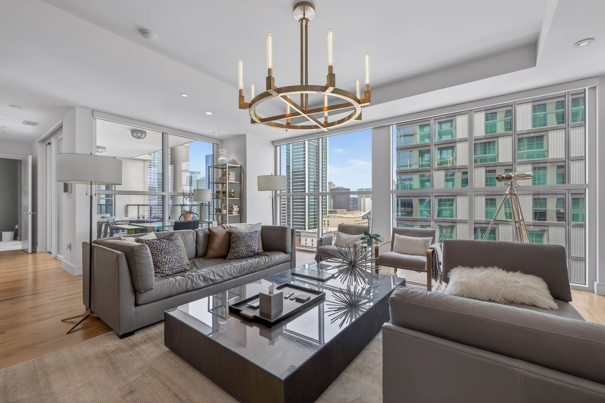 Living area at 98 San Jacinto Blvd Unit #2103 - 1 bed 1 bath home