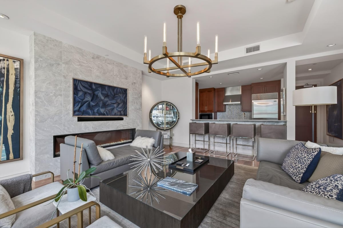 Kitchen at 98 San Jacinto Blvd Unit #2103 - 1 bed 1 bath home