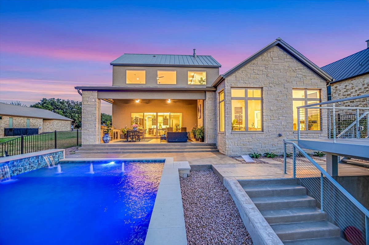 98 Wennmohs PL - front exterior with 98 Wennmohs Pl in Horseshoe Bay - Luxury home in Horseshoe Bay West, Horseshoe Bay, TX