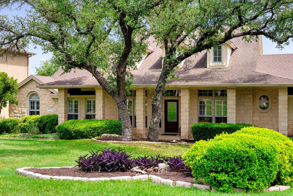 View 9804 Big View Dr in River Place Sec 11 9804 Big View Dr - front exterior - Luxury home in River Place Sec 11, Austin, TX