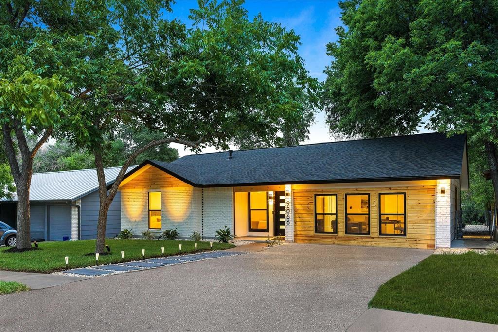 View 9866 Childress Dr in Windsor Village 9866 Childress Dr - front exterior - Luxury home in Windsor Village, Austin, TX