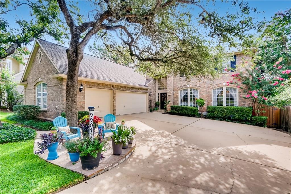 View 9907 Lavera Dr in Canyon Creek Sec 19b 9907 Lavera Dr - front exterior - Luxury home in Canyon Creek Sec 19b, Austin, TX