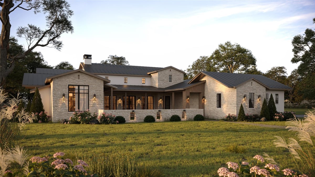 Lot 101 Tuscany Dr - front exterior - Luxury home in Driftwood Vista, Driftwood, TX