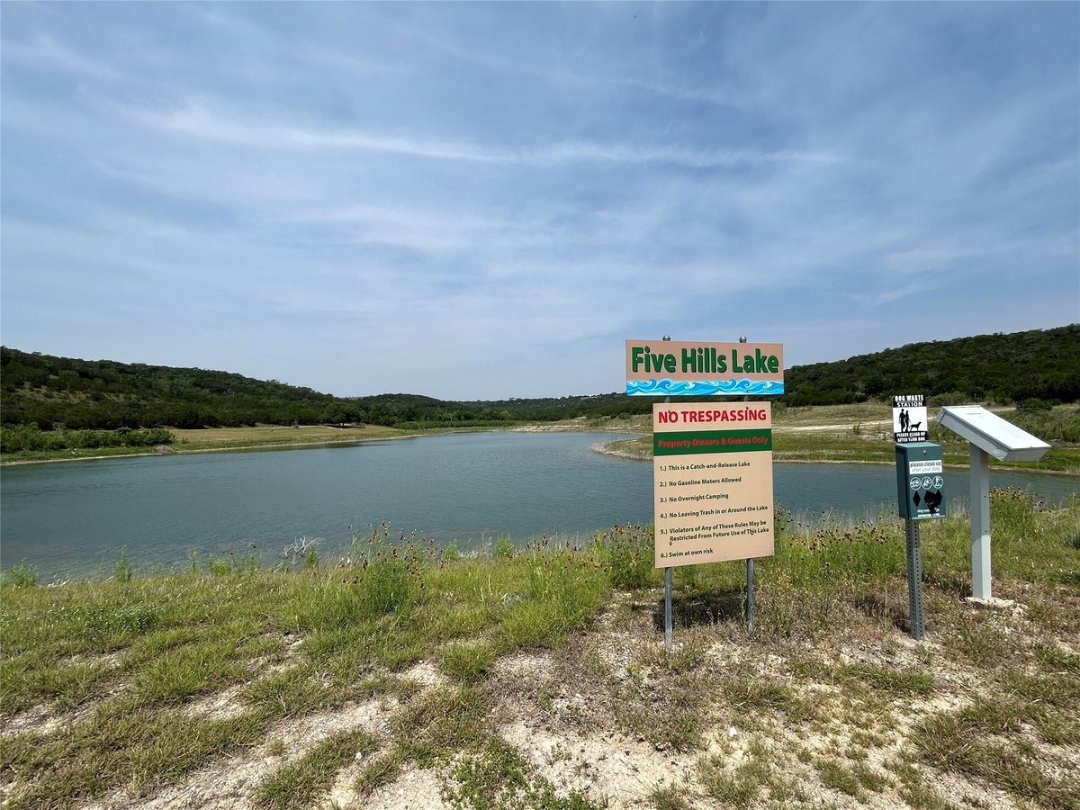lot 16 Channys Cors - front exterior - Luxury lot in Whitewater Springs, Bertram, TX