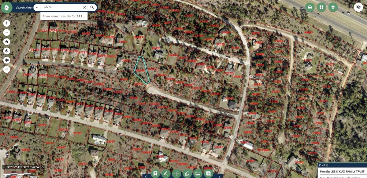 View LOT 179 / R32264 Keo Kea Ct in Tahitian Village LOT 179 / R32264 Keo Kea Ct - front exterior - Luxury lot in Tahitian Village, Bastrop, TX