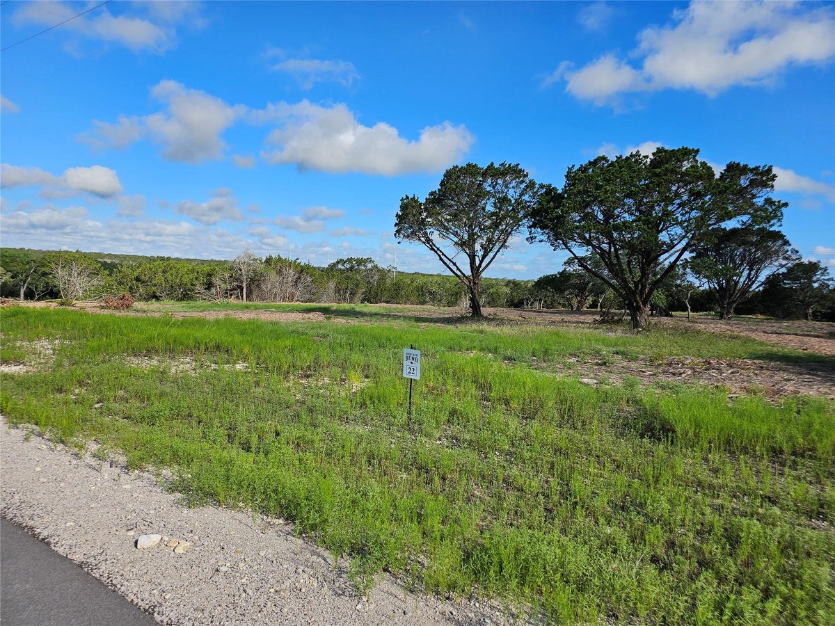 View LOT 22 Riparian Elm Rd in Shin Oak Bend LOT 22 Riparian Elm Rd - front exterior - Luxury lot in Shin Oak Bend, Bertram, TX