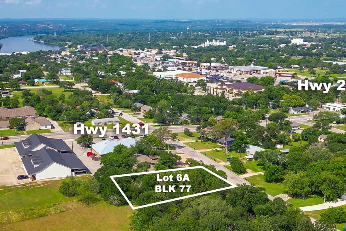 View Lot 6A Ave F in Marble Falls City Lot 6A Ave F - front exterior - Luxury home in Marble Falls City, Marble Falls, TX
