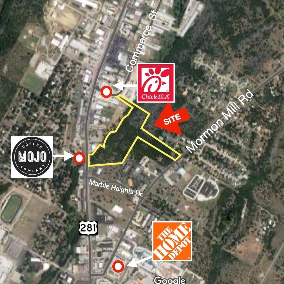 TBD Mormon Mill Rd - front exterior - Luxury lot in Holly Naummann, Marble Falls, TX