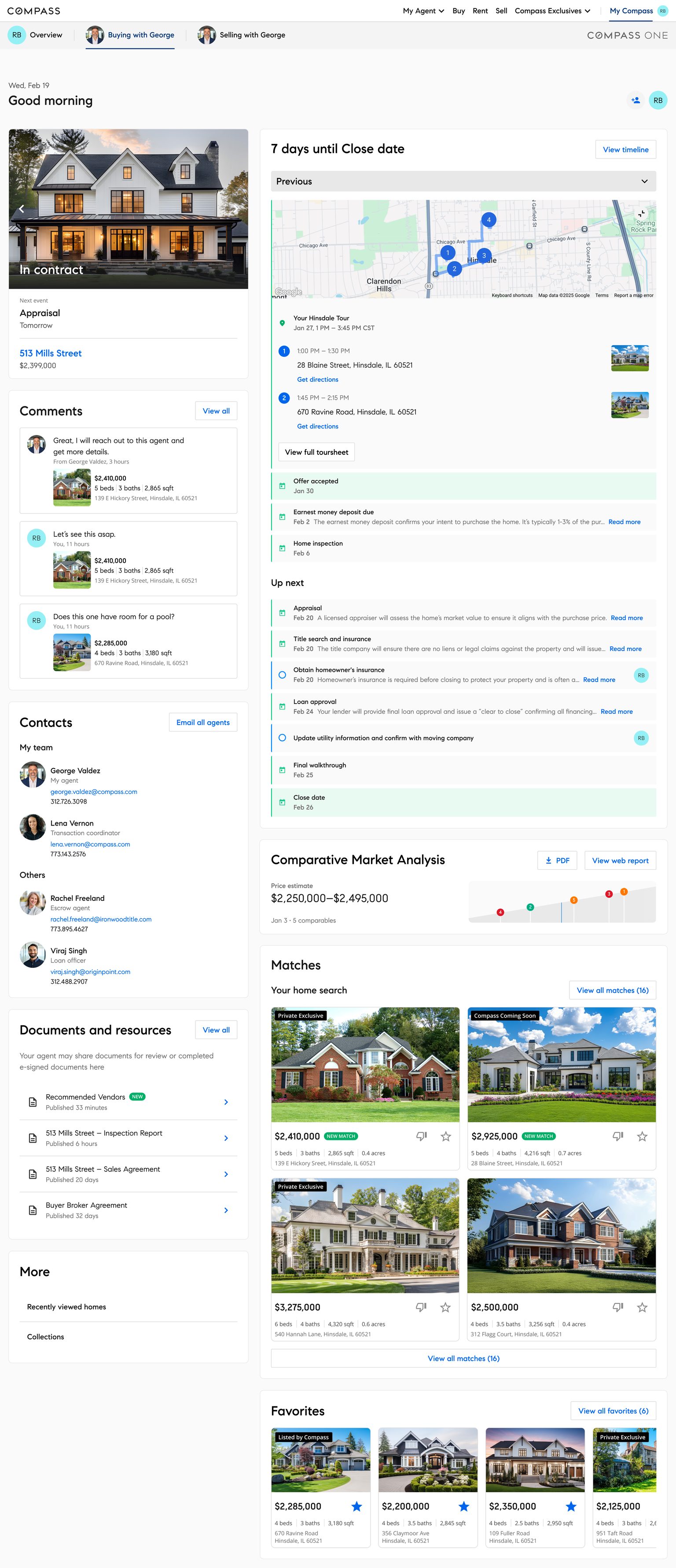 Compass One dashboard