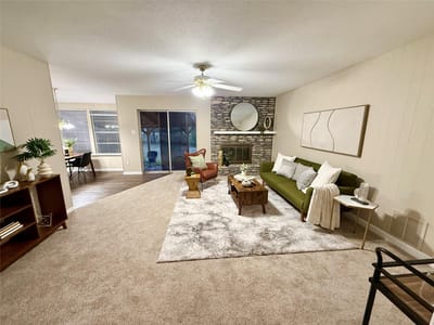 Living area at 1000 Hollybluff St - 3 bed 2 bath home