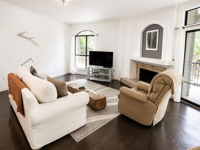 Primary bedroom at 1000 Liberty Park DR Unit #208 - 2 bed 2 bath home