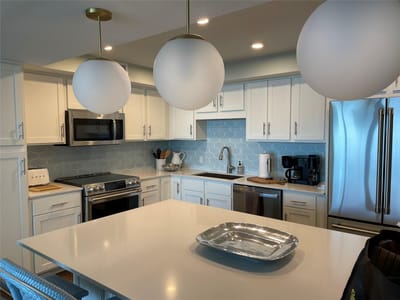 Primary bedroom at 1000 N Station St Unit #106 - 2 bed 2 bath home