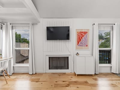 Primary bedroom at 1000 W 26th St Unit #208 - Escala At San Gabriel Condo, Austin, TX