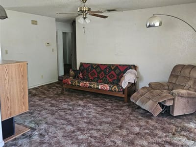 Primary bedroom at 1001 W 17th St - 3 bed 1 bath home