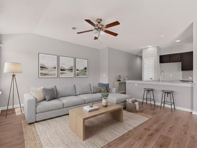 Living area at 10029 Dalliance LN - 3 bed 2 bath home
