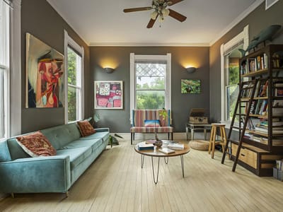 Primary bedroom at 1007 E 8th St - 6 bed 5 bath home