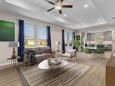Living area at 101 Bristol CV - 2 bed 2 bath home