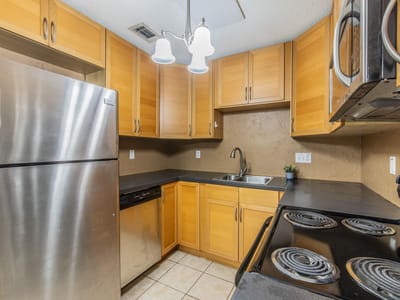 Primary bedroom at 1015 E Yager LN Unit #172 - 1 bed 1 bath home