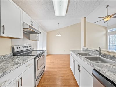 Primary bedroom at 1015 E Yager LN Unit #84 - 2 bed 2 bath home