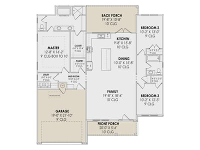 Living area at 102 Cotton Rose PL - 5 bed 2 bath home