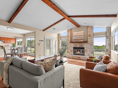 Living area at 102 Rocky Creek RD - 3 bed 2 bath home