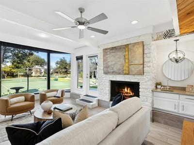 Living area at 102 World Of Tennis Sq - 4 bed 4 bath home