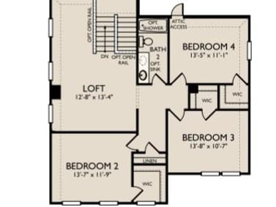 Primary bedroom at 1025 Smudge Way - 4 bed 4 bath home