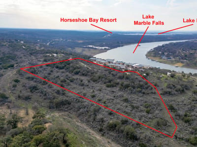 Primary bedroom at 103 Palmie Ln - Lake Marble Falls, Marble Falls, TX