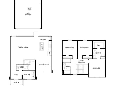 Living area at 1031 Phantom Hill Blvd - 3 bed 2 bath home