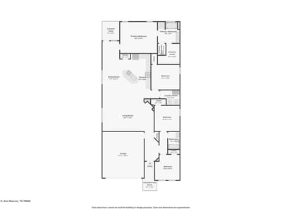 Living area at 104 Finn TRL - 4 bed 2 bath home
