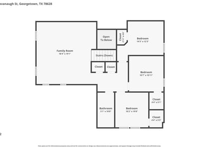 Primary bedroom at 104 Kavanaugh ST - 4 bed 2 bath home