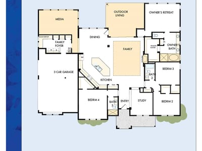 Living area at 104 Rees Landing RD - 4 bed 3 bath home