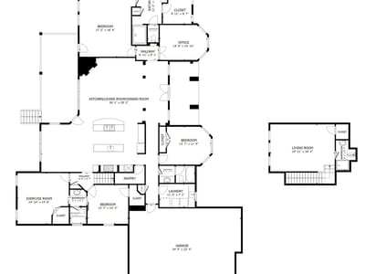 Primary bedroom at 104 Vista LN - 5 bed 4 bath home