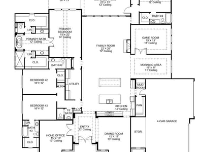 Living area at 1041 Conastoga Ct - 4 bed 4 bath home